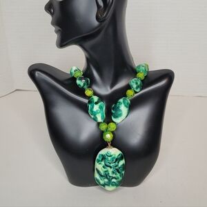 Chunky Vintage Statement Necklace Magnetic Closure